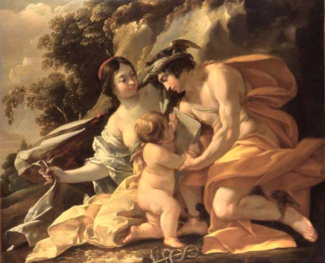 Venus And Hermes by Nicolas Chaperon
